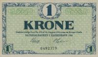 p12a from Denmark: 1 Krone from 1916