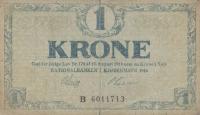 p12b from Denmark: 1 Krone from 1916