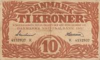 p31a from Denmark: 10 Kroner from 1937