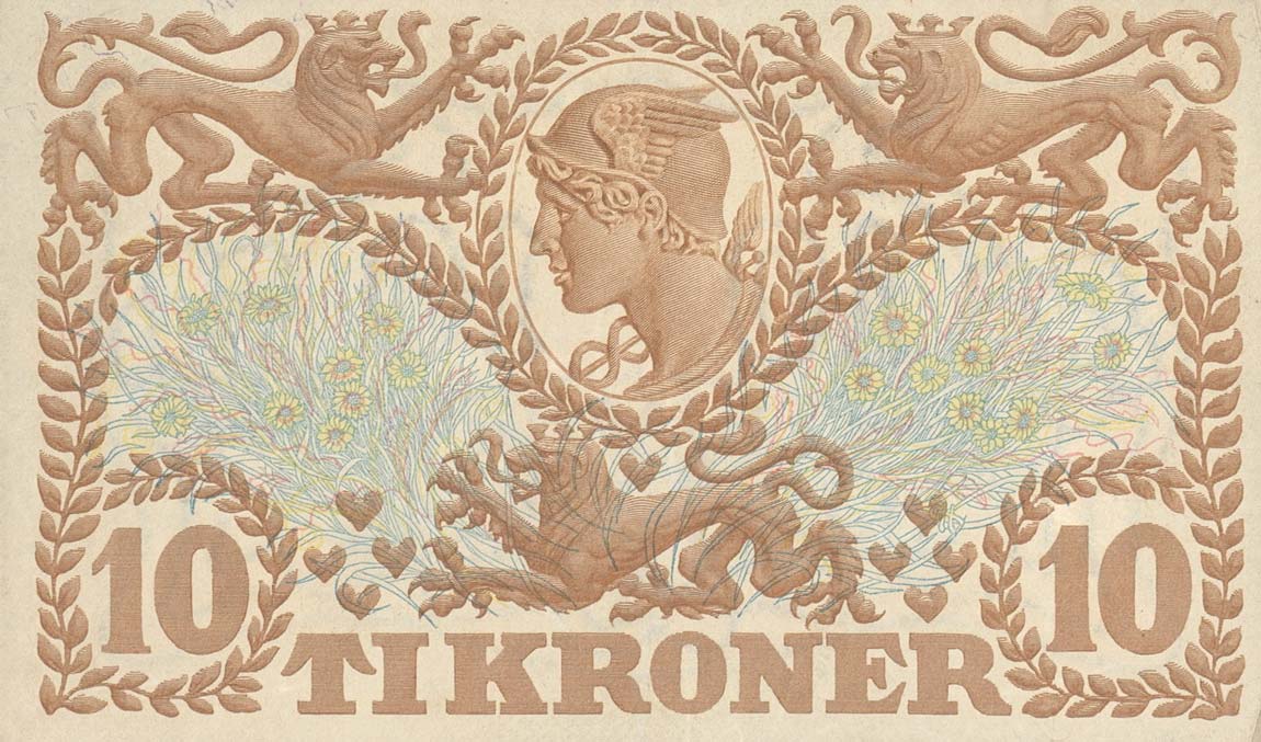 Back of Denmark p31c: 10 Kroner from 1937