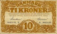 p31k from Denmark: 10 Kroner from 1942