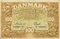 p33d from Denmark: 100 Kroner from 1943