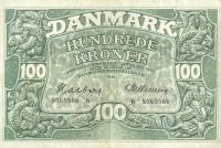 p39d from Denmark: 100 Kroner from 1946