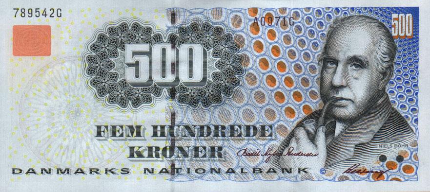 Front of Denmark p58a: 500 Kroner from 1997