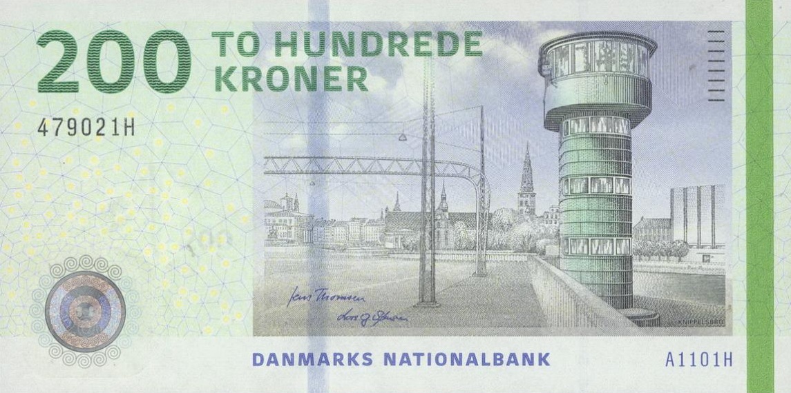 Front of Denmark p67a: 200 Kroner from 2009