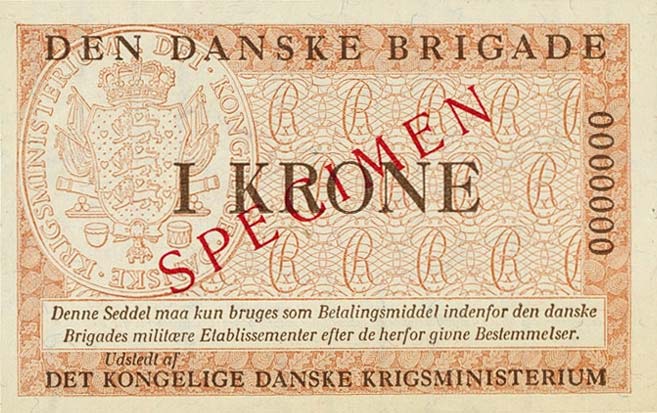 Front of Denmark pM10s: 1 Krone from 1947