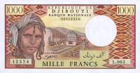 p37d from Djibouti: 1000 Francs from 1991