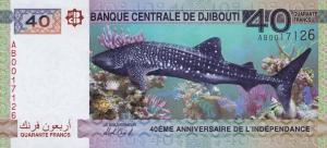 p46a from Djibouti: 40 Francs from 2017