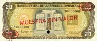Gallery image for Dominican Republic p120s2: 20 Pesos Oro