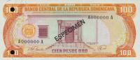 Gallery image for Dominican Republic p122s1: 100 Pesos Oro