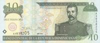 Gallery image for Dominican Republic p159a: 10 Pesos Oro