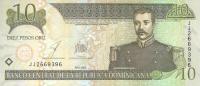 Gallery image for Dominican Republic p168c: 10 Pesos Oro