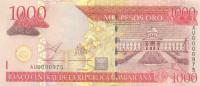 Gallery image for Dominican Republic p173b: 1000 Pesos Oro