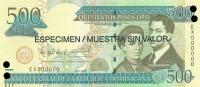Gallery image for Dominican Republic p179s1: 500 Pesos Oro