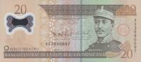 Gallery image for Dominican Republic p182a: 20 Pesos Oro