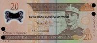 Gallery image for Dominican Republic p182s: 20 Pesos Oro