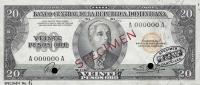 Gallery image for Dominican Republic p70s: 20 Pesos Oro