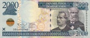 p188b from Dominican Republic: 2000 Pesos Dominicanos from 2012