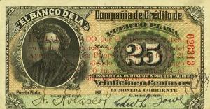 pS111 from Dominican Republic: 25 Centavos from 1899