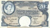 p43a from East Africa: 20 Shillings from 1961