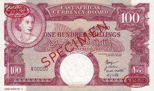 p40s from East Africa: 100 Shillings from 1958