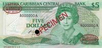 Gallery image for East Caribbean States p18s: 5 Dollars