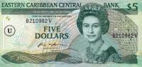 Gallery image for East Caribbean States p18u: 5 Dollars