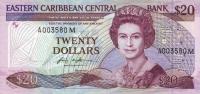 Gallery image for East Caribbean States p19m: 20 Dollars