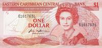 p21l from East Caribbean States: 1 Dollar from 1988