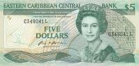 Gallery image for East Caribbean States p22l1: 5 Dollars