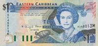 p27m from East Caribbean States: 10 Dollars from 1993