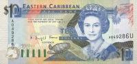 p27u from East Caribbean States: 10 Dollars from 1993