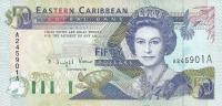 p29a from East Caribbean States: 50 Dollars from 1993