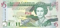 p31k from East Caribbean States: 5 Dollars from 1994