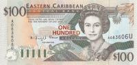 p35u from East Caribbean States: 100 Dollars from 1994