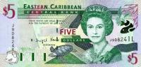 Gallery image for East Caribbean States p37l: 5 Dollars