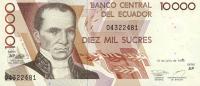 p127A from Ecuador: 10000 Sucres from 1999