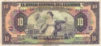 p92b from Ecuador: 10 Sucres from 1942