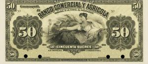 pS130p from Ecuador: 50 Sucres from 1916