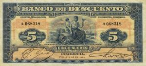 pS133 from Ecuador: 5 Sucres from 1923