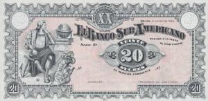 pS253a from Ecuador: 20 Sucres from 1920
