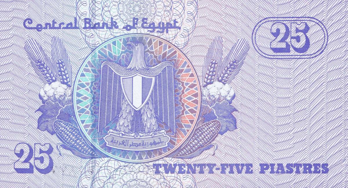 Back of Egypt p57h: 25 Piastres from 2007