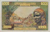 p4c from Equatorial African States: 500 Francs from 1963