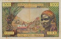 p4f from Equatorial African States: 500 Francs from 1963