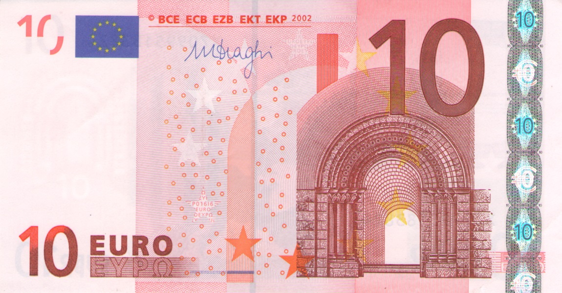 Front of European Union p15x: 10 Euro from 2002