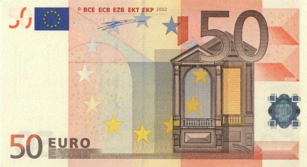 Front of European Union p4l: 50 Euro from 2002