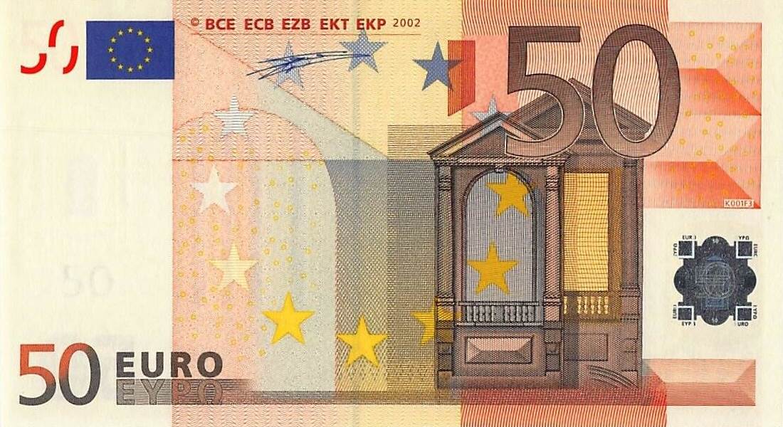Front of European Union p4t: 50 Euro from 2002