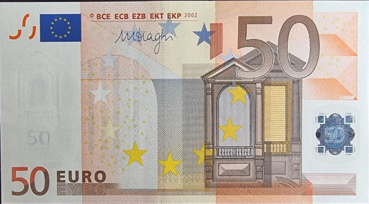 Front of European Union p17g: 50 Euro from 2002