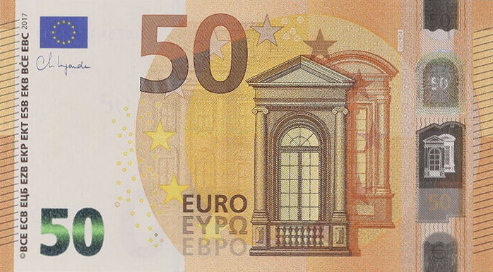 Front of European Union p30u: 50 Euro from 2017