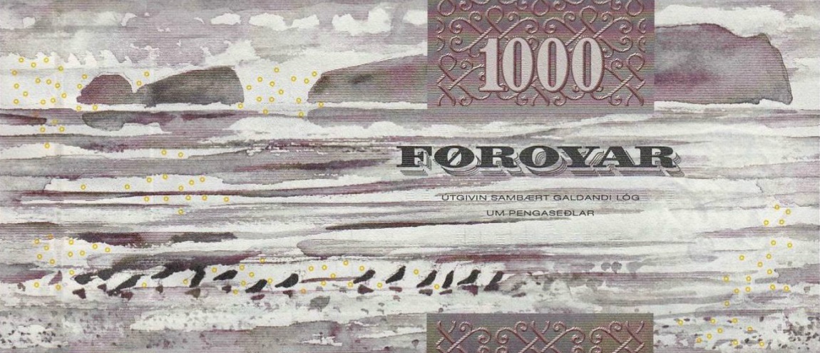 Back of Faeroe Islands p28: 1000 Kronur from 2005
